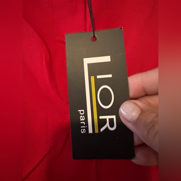 NWT Lior Red Straight Leg Women's Pants. Size 16. - Picture 5 of 8